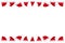 Santa Claus hat hats on Christmas border copyspace copy space wi