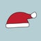 Santa Claus Hat Illustration Vector. Perfect for decoration.