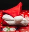 Santa Claus hat like , made in strong textil for costume or decoration