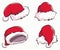 Santa claus hat set