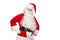 Santa Claus isolated on white background.