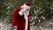 Santa Claus lost in the woods