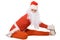 Santa Claus is making yoga