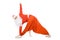 Santa Claus is making yoga