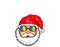 Santa Claus Merry Christmas Gay Pride White Background