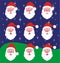 Santa Claus Mood Variations