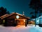 Santa Claus Office Santa Village Finnish Lapland Scandinavia night