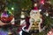 Santa Claus  Ornament on Holiday Tree