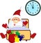 Santa Claus overslept and was late for New Year party