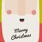 Santa Claus portrait with big beard, and copy space. Christmas a