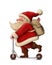 Santa Claus and the Push scooter