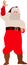 Santa Claus, red pants isolate on white, Santa Claus, new year old man