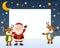 Santa Claus and Reindeer Frame