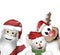 Santa Claus Reindeer Snowman