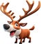 A Santa Claus S Reindeer Painting AI Generated Stock Illustration A Santa Claus S Reindeer Painting AI Generated Stock Illustration