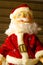Santa Claus, Santa Claus toy. Beard boots, belt in macro. The suit is New Year`s. Figure
