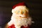 Santa Claus, Santa Claus toy. Beard boots, belt in macro. The suit is New Year`s. Figure