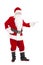 Santa Claus with showing gesture