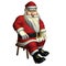 Santa Claus in sitting pose, relaxed