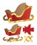 Santa Claus Sleigh Cart packaging template