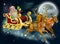 Santa Claus Sleigh Scene