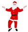 Santa Claus standing illustration