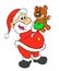 Santa Claus & Teddy Bear