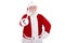 Santa Claus with thumb-up
