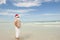 Santa Claus tropical beach holiday