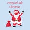 Santa Claus wearing face mask concept Christmas holiday season symbol health and healthcare disease prevention medical