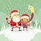 Santa Clause Christmas Monkey Cartoon Character