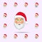 Santa Clause in disappointed emoji icon. Santa claus Emoji icons universal set for web and mobile