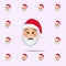 Santa Clause in insistence emoji icon. Santa claus Emoji icons universal set for web and mobile