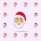 Santa Clause in neutral emoji icon. Santa claus Emoji icons universal set for web and mobile