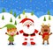 Santa Clause, Rudolph and Elf