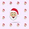 Santa Clause in tease emoji icon. Santa claus Emoji icons universal set for web and mobile