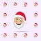Santa Clause in vexation emoji icon. Santa claus Emoji icons universal set for web and mobile
