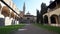 Santa Croce basilica clostry ion Florence, Italy