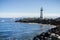 Santa Cruz Breakwater Lighthouse, Walton Lighthouse at the Santa Cruz harbor exit, California