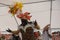 SANTA CRUZ DE LA PALMA, CANARY ISLANDS, SPAIN - MARCH 04, 2019: La Negra Tomasa Dance during Los Indianos Carnival Party