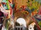 In Santa Cruz de Tenerife in the old town, a tunnel artistically painted