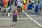 SANTA CRUZ DE TENERIFE, SPAIN - FEBRUARY 25, 2020: Around the Coso parade - along the Avenida de Anaga, official end of Carnival.