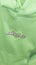 Santa Cruz Skateboards sign text and logo shop brand on green sweat shirt with heart