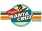 Santa Cruz Vintage Postcard style t-shirt design art