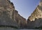 Santa Elena Canyon at Big Bend National Park. Rio Grande River @ USA & Mexico border.