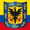 Santa Fe de Bogota official municipal coat of arms, Colombia