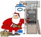 Santa Fixing A Furnace