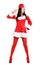 Santa girl stewardess stylize