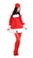 Santa girl stewardess stylize