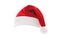 Santa hat isolated on white background. Happy xmas hollidays. Santa hat at studio. Christmas, xmas, winter